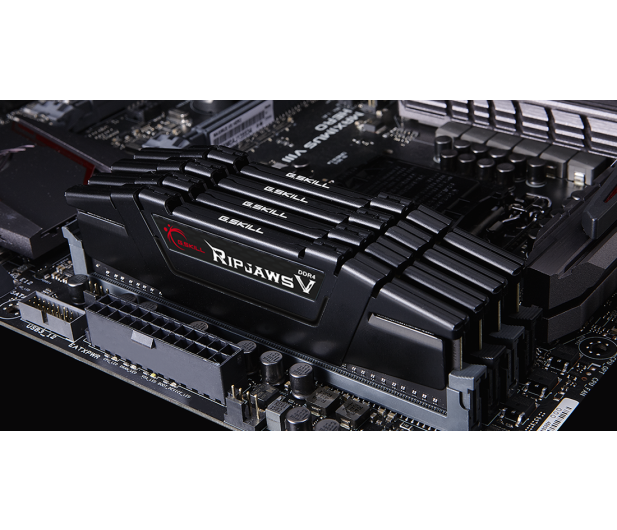 G.SKILL DDR4 32GB (4x8GB) RipjawsV 4000MHz CL18 XMP2 Black F4-4000C18Q-32GVK - 1385190 - zdjęcie 4